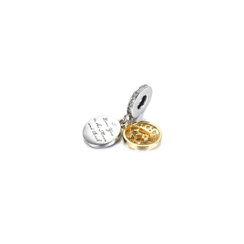 (Bild für) Pandora Shine Pandora-Anhänger „I Love You to the Moon and Back“. - 761993C01 - Ansicht 3