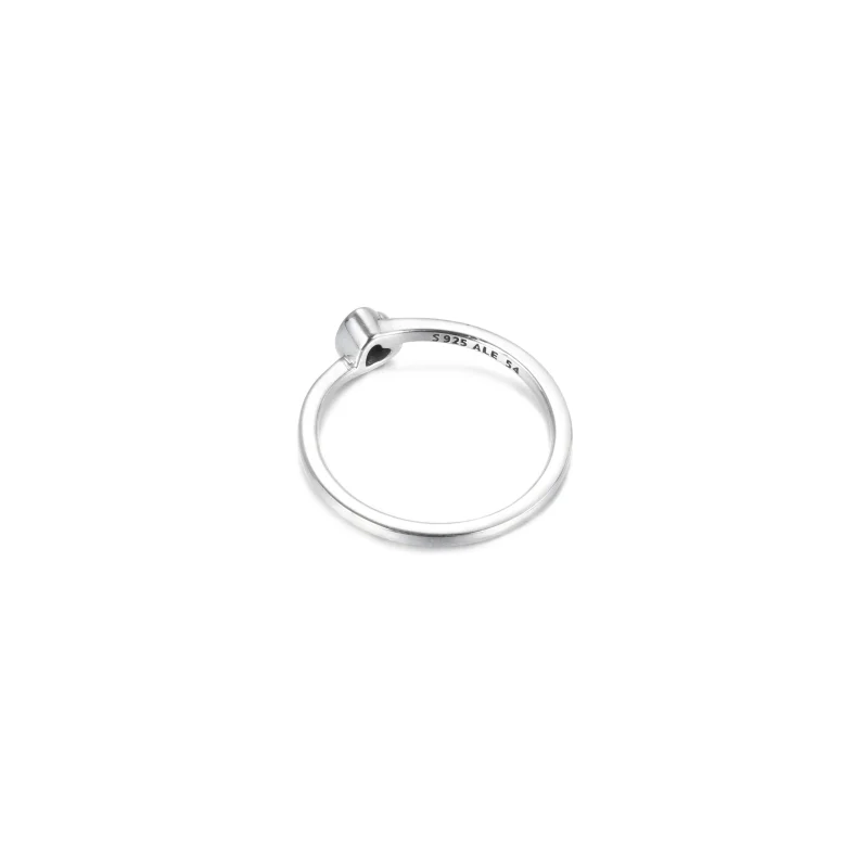 (Bild für) PANDORA Solitärring mit klarem geneigtem Herz - 199267C02 - Ansicht 4