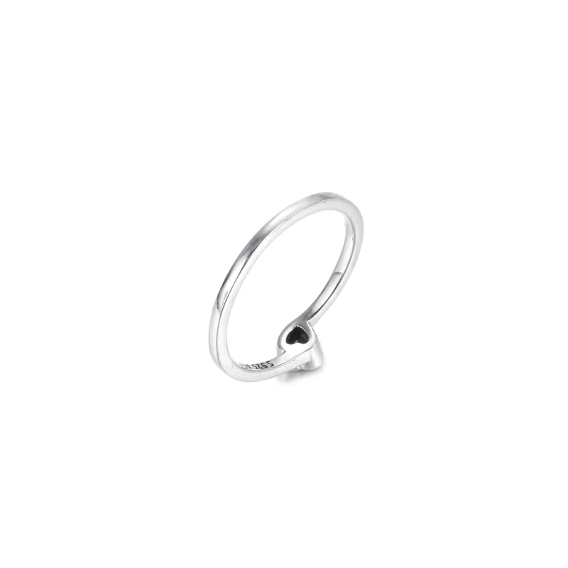 (Bild für) PANDORA Solitärring mit klarem geneigtem Herz - 199267C02 - Ansicht 5