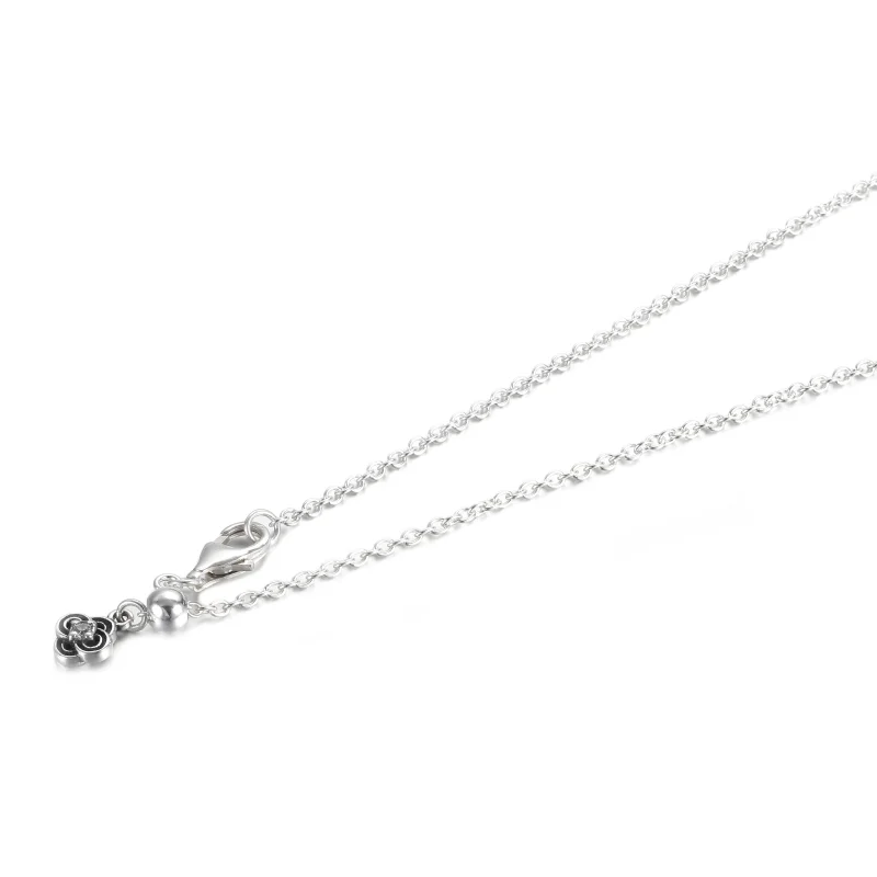 (Bild für) PANDORA Zweifarbige Schlüssel- und Blumenhalskette - 399339C01 - Ansicht 4