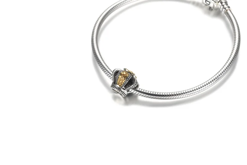 (Bild für) PANDORA Zweifarbiger königlicher Kronen-Charm - 799340C00 - Ansicht 5