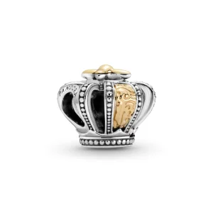 (Bild für) PANDORA Zweifarbiger königlicher Kronen-Charm - 799340C00