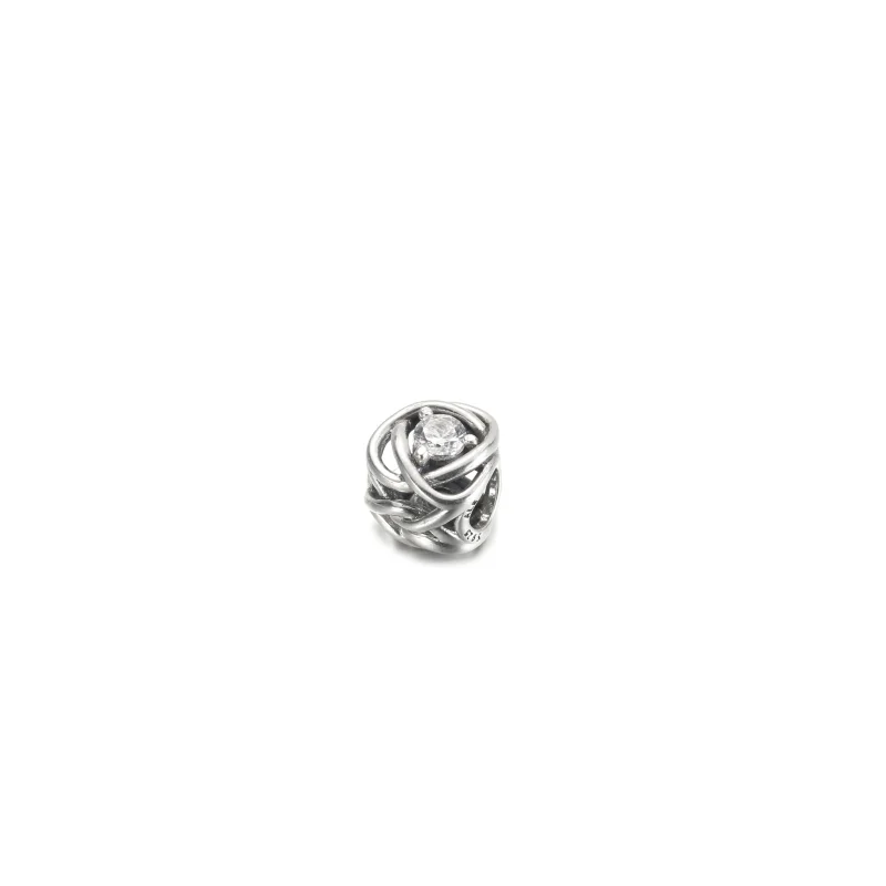 (Bild für) PANDORA April Clear Eternity Circle Charm - 790064C01 - Ansicht 2