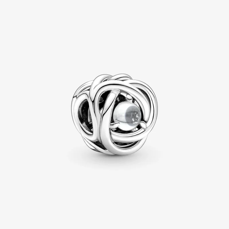 (Bild für) PANDORA April Clear Eternity Circle Charm - 790064C01