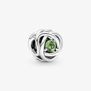 (Bild für) PANDORA August Spring Green Eternity Circle Charm - 790065C03