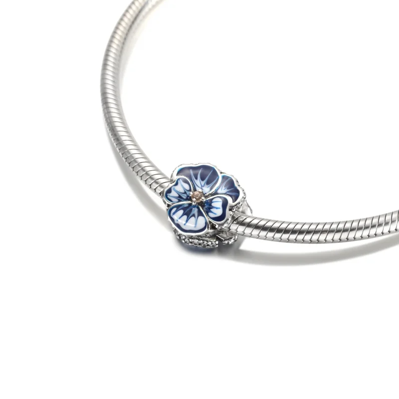 (Bild für) Pandora Blaues Stiefmütterchen - 790777C02 - Ansicht 4