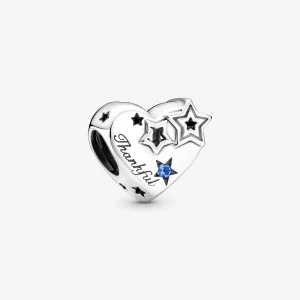 (Bild für) PANDORA Charm „Dankbares Herz und Sterne“. - 799527C01