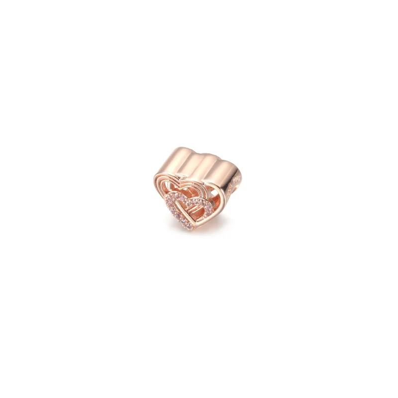 (Bild für) PANDORA Charm mit verschlungenen Liebesherzen - 789529C01 - Ansicht 2