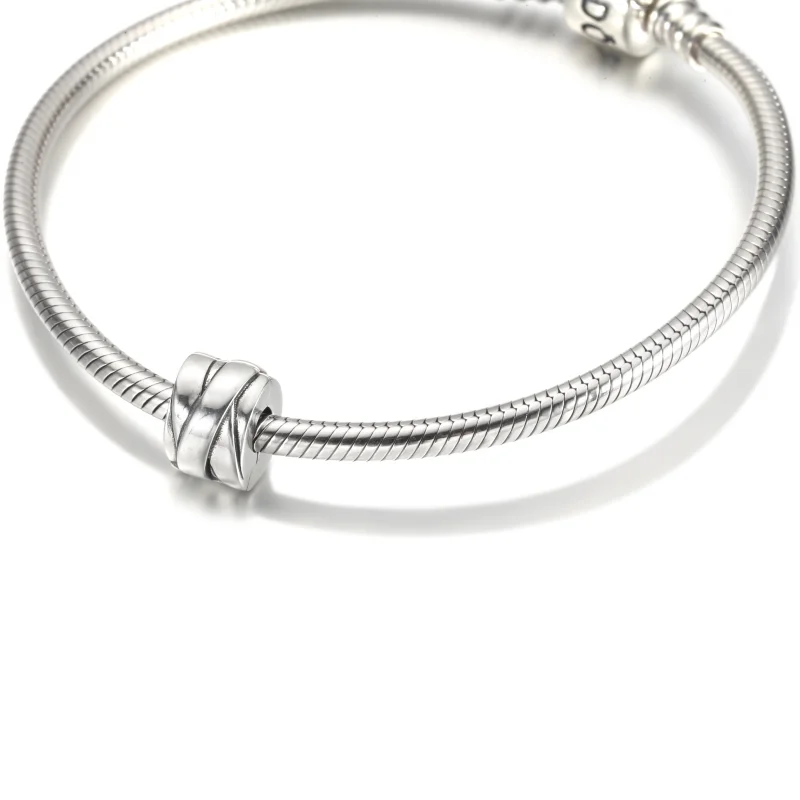 (Bild für) PANDORA Clip-Charm mit polierten Bändern - 799502C00 - Ansicht 5