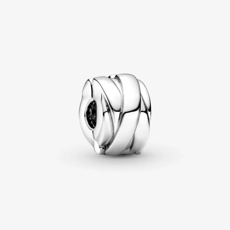 (Bild für) PANDORA Clip-Charm mit polierten Bändern - 799502C00