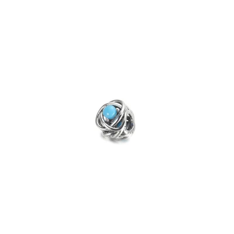(Bild für) PANDORA Dezember Türkisblauer Eternity Circle Charm - 790064C02 - Ansicht 2