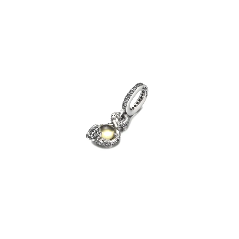 (Bild für) PANDORA Disney Belle Infinity & Rosenblüten-Anhänger - 399525C01 - Ansicht 2