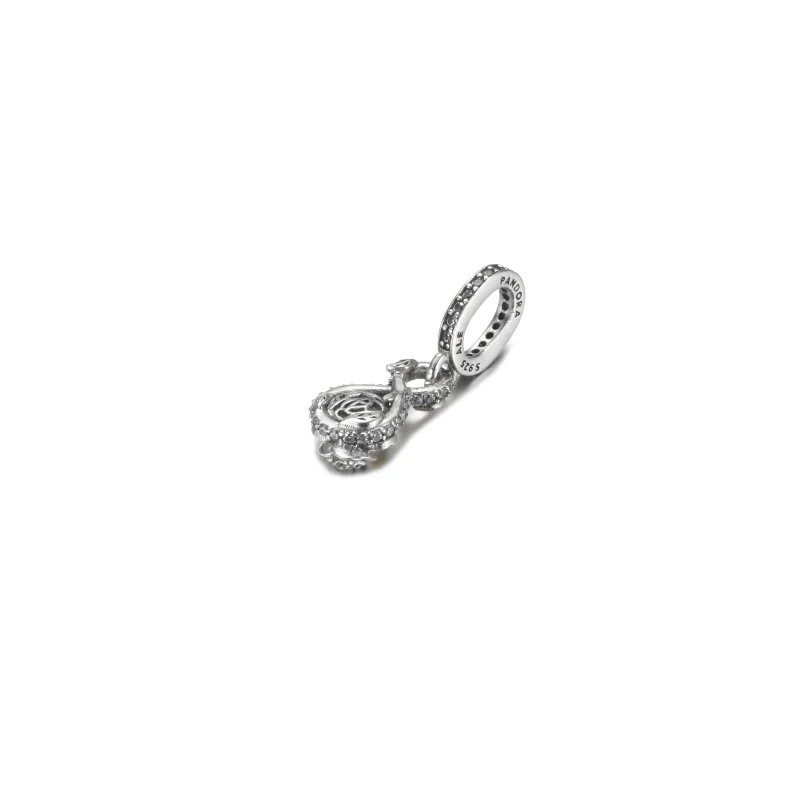 (Bild für) PANDORA Disney Belle Infinity & Rosenblüten-Anhänger - 399525C01 - Ansicht 3