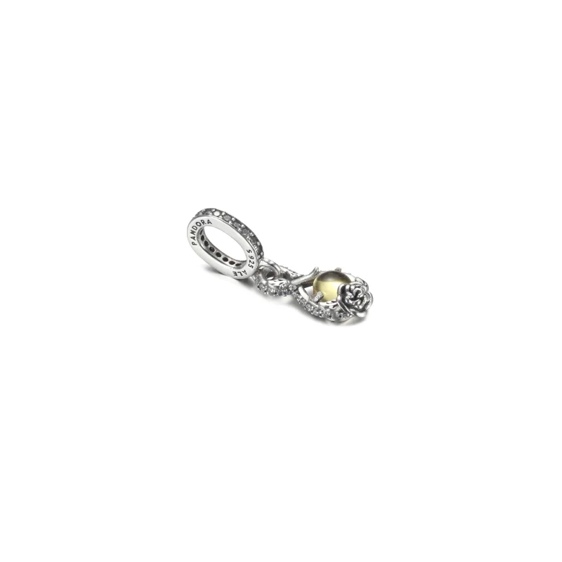 (Bild für) PANDORA Disney Belle Infinity & Rosenblüten-Anhänger - 399525C01 - Ansicht 4