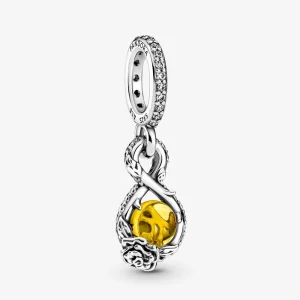 (Bild für) PANDORA Disney Belle Infinity & Rosenblüten-Anhänger - 399525C01