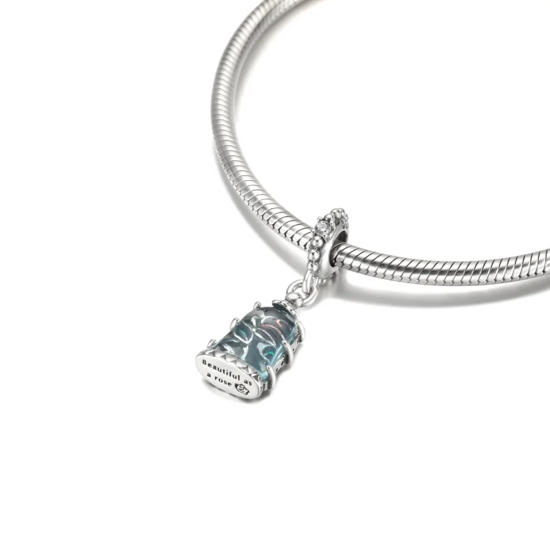 (Bild für) PANDORA Disney „Die Schöne und das Biest“ verzauberter Rosen-Anhänger - 790024C0 - Ansicht 9