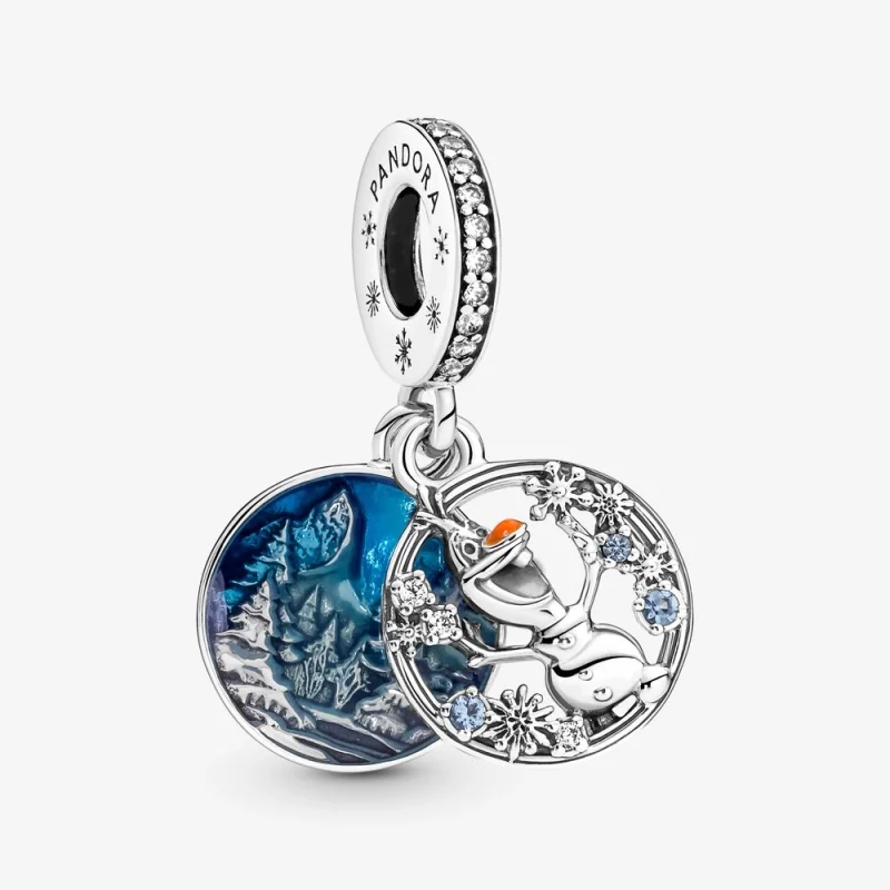 (Bild für) PANDORA Disney Frozen Snow Olaf Doppel-Anhänger-Charm - 799638C01