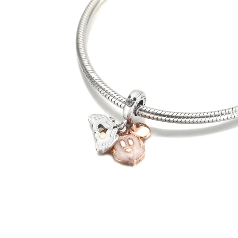 (Bild für) PANDORA Disney Mickey Mouse Doppel-Anhänger-Charm - 780112C01 - Ansicht 5