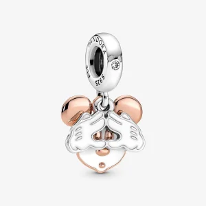 (Bild für) PANDORA Disney Mickey Mouse Doppel-Anhänger-Charm - 780112C01