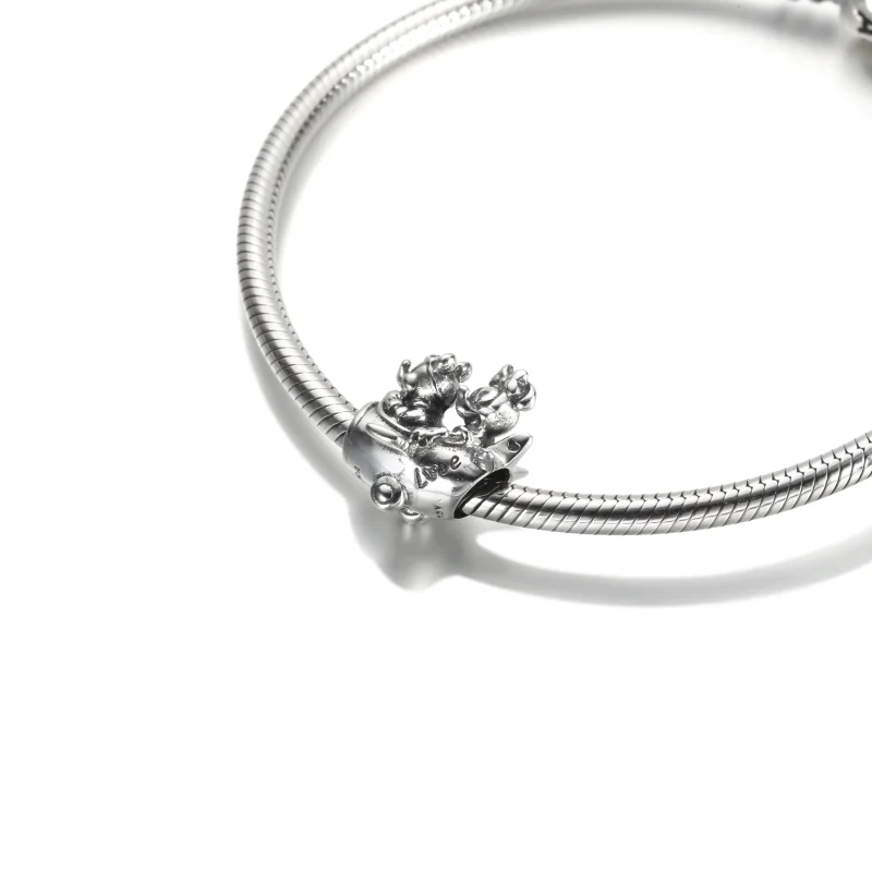 (Bild für) PANDORA Disney Mickey Mouse & Minnie Mouse Flugzeug-Charm - 790108C00 - Ansicht 6