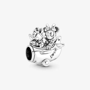 (Bild für) PANDORA Disney Mickey Mouse & Minnie Mouse Flugzeug-Charm - 790108C00