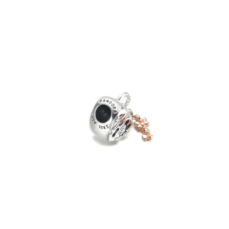 (Bild für) PANDORA Disney Mickey Mouse & Minnie Mouse Vorhängeschloss-Charm - 780109C01 - Ansicht 4