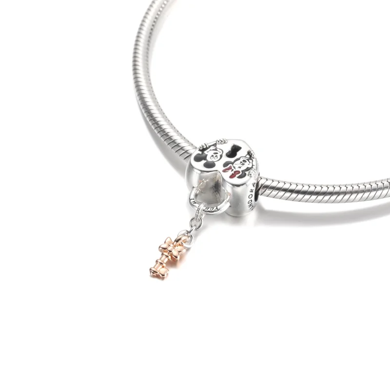 (Bild für) PANDORA Disney Mickey Mouse & Minnie Mouse Vorhängeschloss-Charm - 780109C01 - Ansicht 5
