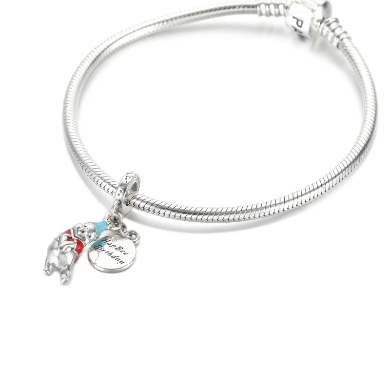 (Bild für) PANDORA Disney Winnie the Pooh Geburtstags-Anhänger - 799385C01 - Ansicht 5