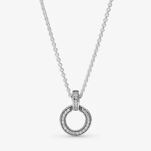 (Bild für) PANDORA Doppelkreis-Anhänger und Halskette - 399487C01