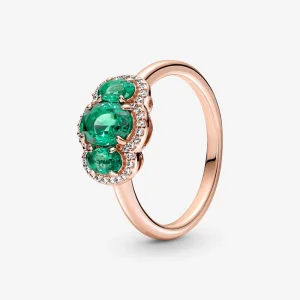(Bild für) PANDORA Drei-Stein-Vintage-Ring - 180057C01