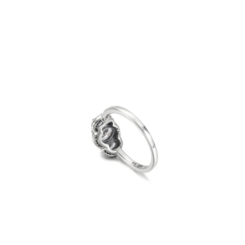 (Bild für) PANDORA Drei-Stein-Vintage-Ring - 190049C01 - Ansicht 5