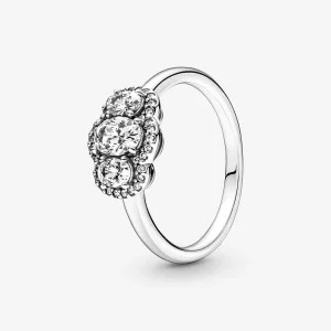 (Bild für) PANDORA Drei-Stein-Vintage-Ring - 190049C01