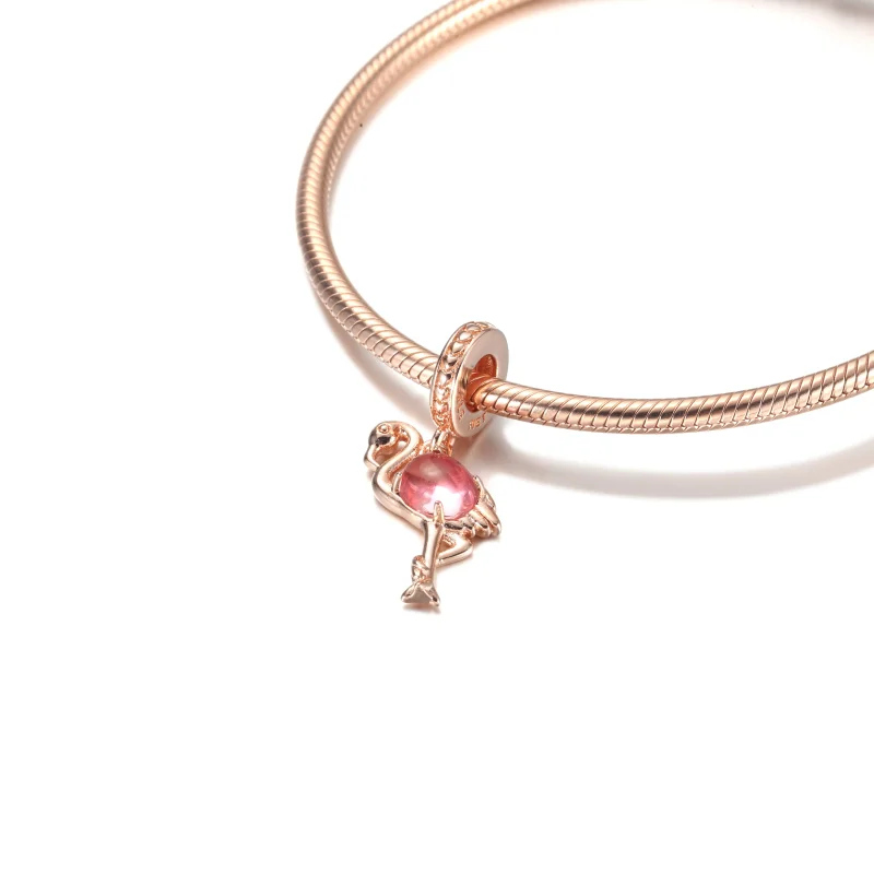 (Bild für) PANDORA Flamingo-Anhänger aus rosafarbenem Muranoglas - 789431C01 - Ansicht 5