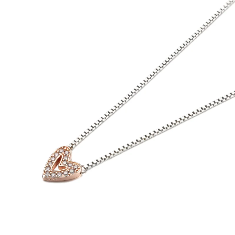 (Bild für) PANDORA Funkelnde Freehand-Herz-Halskette - 380089C01 - Ansicht 2