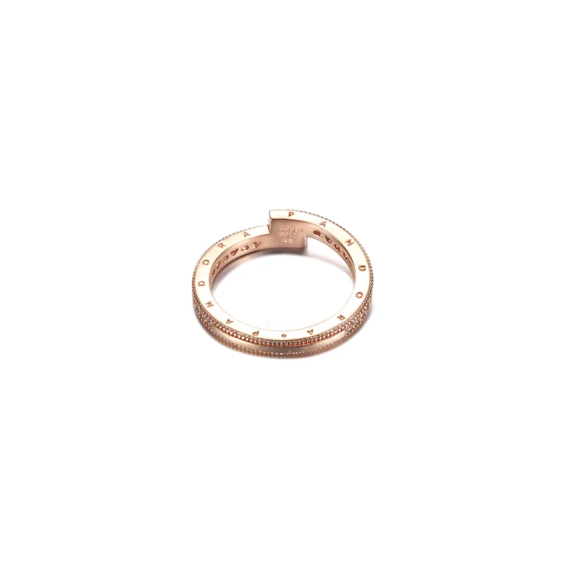 (Bild für) PANDORA Funkelnder überlappender Ring - 189491C01 - Ansicht 3