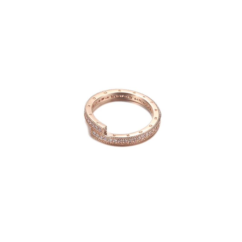 (Bild für) PANDORA Funkelnder überlappender Ring - 189491C01 - Ansicht 4