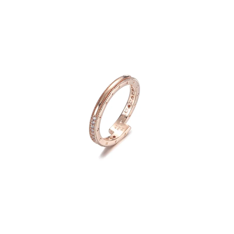 (Bild für) PANDORA Funkelnder überlappender Ring - 189491C01 - Ansicht 5