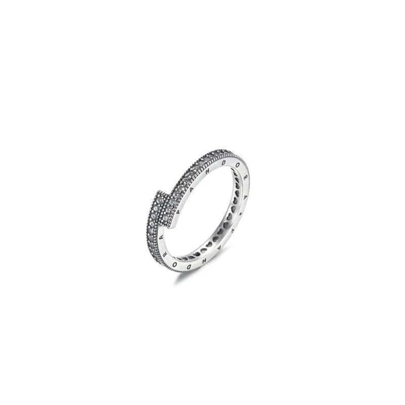 (Bild für) PANDORA Funkelnder überlappender Ring - 199491C01 - Ansicht 2