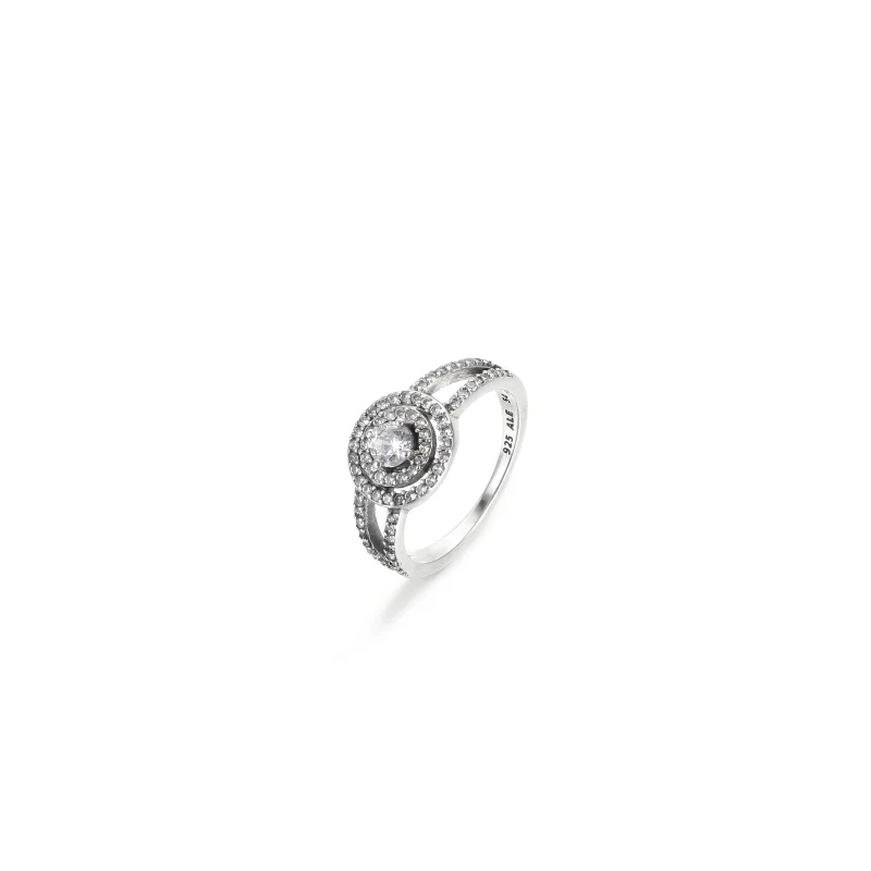 (Bild für) PANDORA Funkelnder Doppel-Halo-Ring - 199408C01 - Ansicht 4