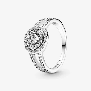 (Bild für) PANDORA Funkelnder Doppel-Halo-Ring - 199408C01