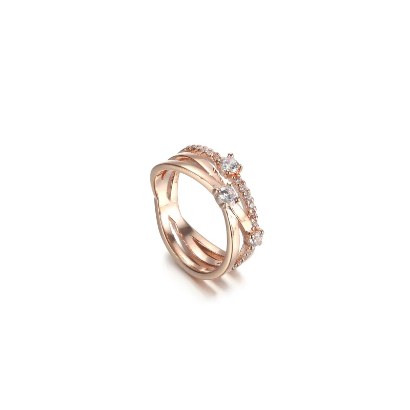 (Bild für) PANDORA Funkelnder Dreifachbandring - 189400C01 - Ansicht 3