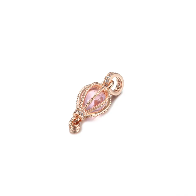 (Bild für) PANDORA funkelnder rosa Heißluftballon-Anhänger - 789434C01 - Ansicht 2