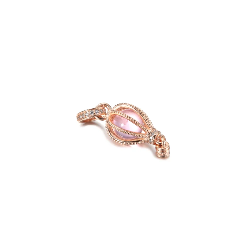 (Bild für) PANDORA funkelnder rosa Heißluftballon-Anhänger - 789434C01 - Ansicht 3