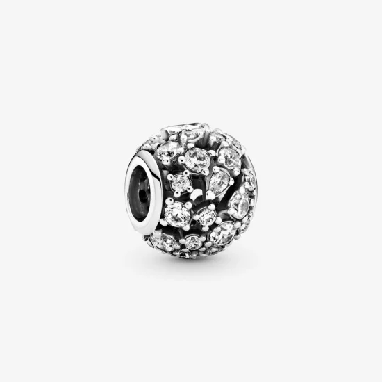 (Bild für) PANDORA Funkelnder runder durchbrochener Charm - 799225C01