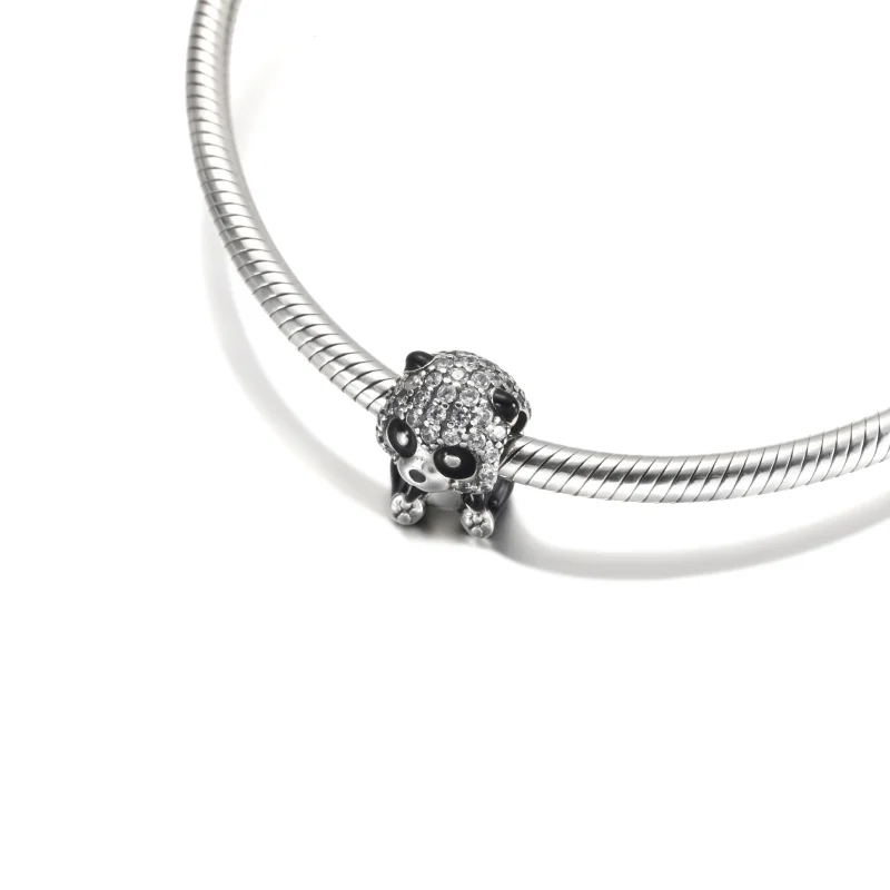(Bild für) PANDORA Funkelnder süßer Panda-Charm - 790771C01 - Ansicht 5