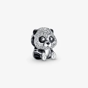 (Bild für) PANDORA Funkelnder süßer Panda-Charm - 790771C01