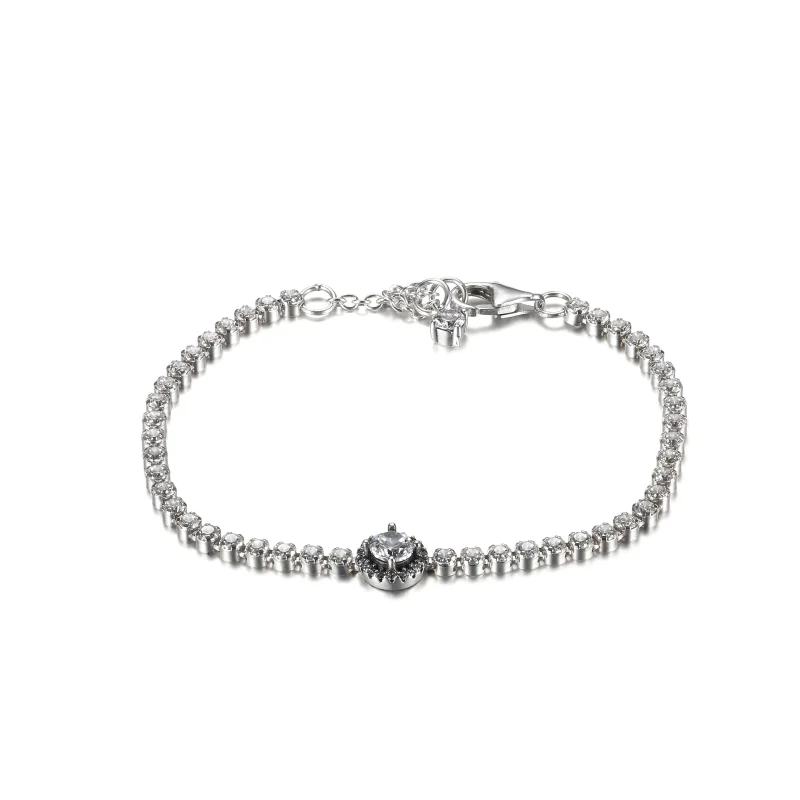 (Bild für) PANDORA Funkelndes Halo-Tennisarmband - 599416C01 - Ansicht 2