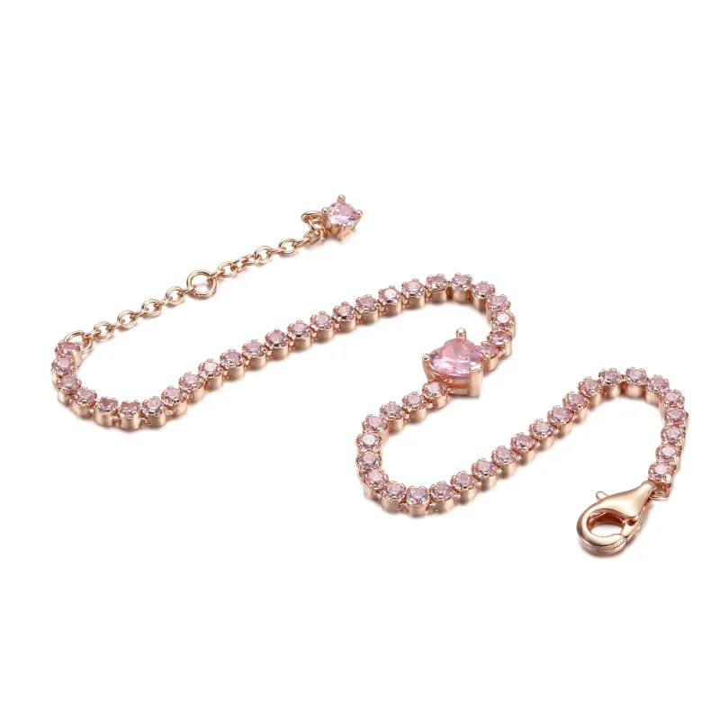 (Bild für) PANDORA Funkelndes Herz-Tennis-Armband - 580041C01 - Ansicht 3
