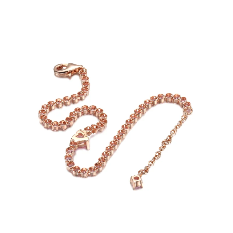 (Bild für) PANDORA Funkelndes Herz-Tennis-Armband - 580041C01 - Ansicht 4