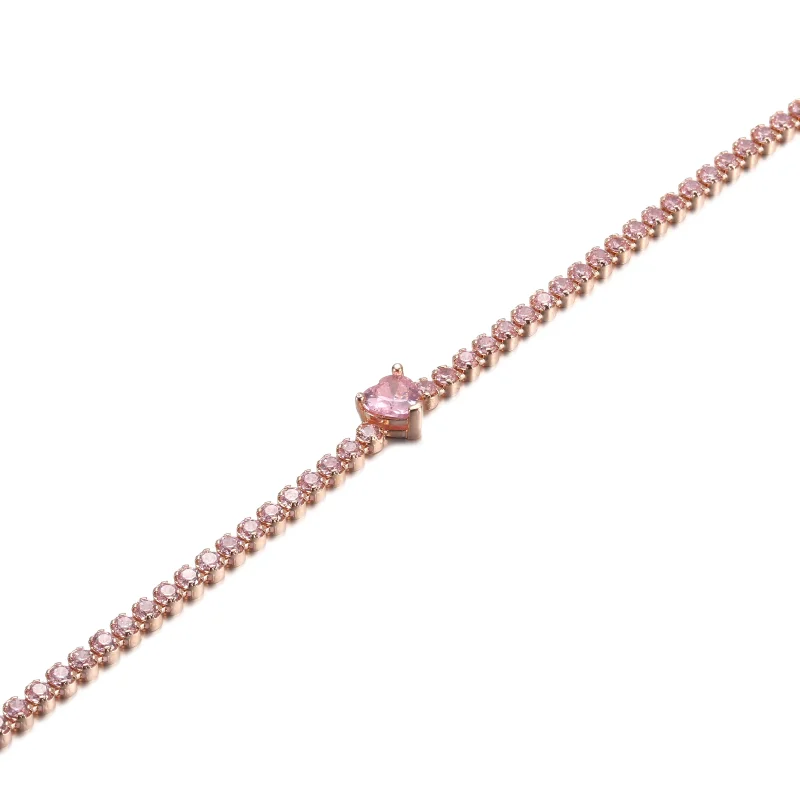 (Bild für) PANDORA Funkelndes Herz-Tennis-Armband - 580041C01 - Ansicht 5